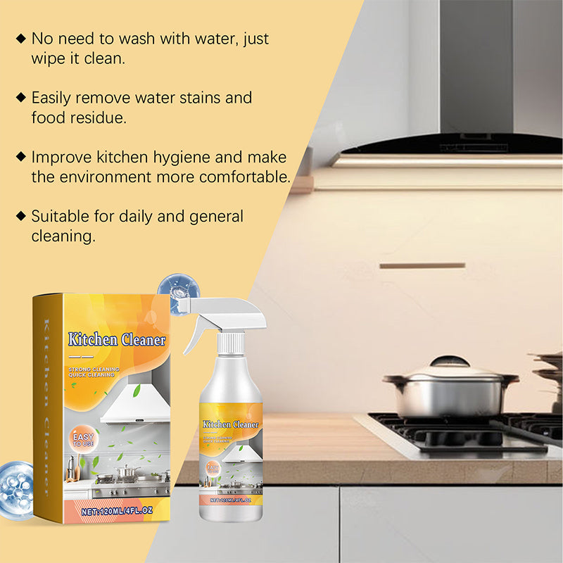 Spray dgraissant efficace pour la cuisine Dissout la graisse comme par magie Un seul spray, pas de rcurage votre cuisine reste impeccable.
