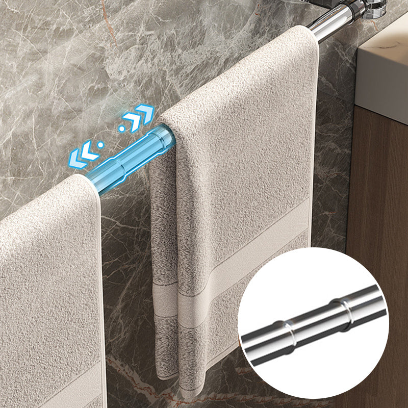 Light Luxury No-Punch - Barre porte-serviettes rtractable ventouse