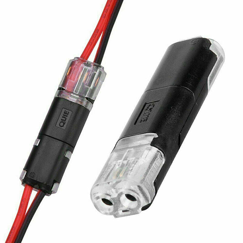 Connecteur double filetage avec boucle de verrouillage