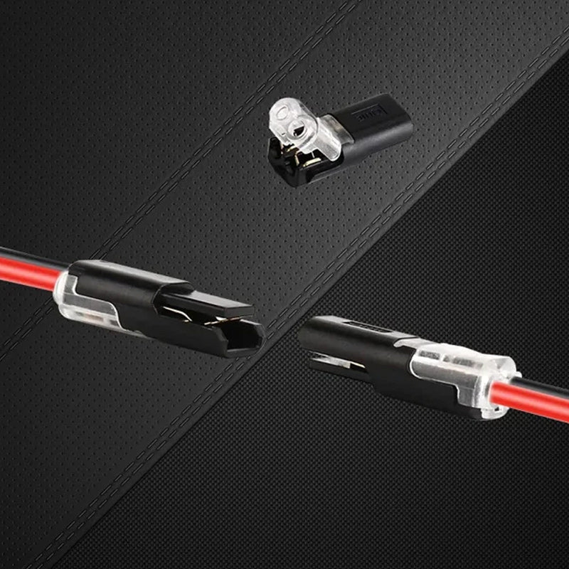 Connecteur double filetage avec boucle de verrouillage