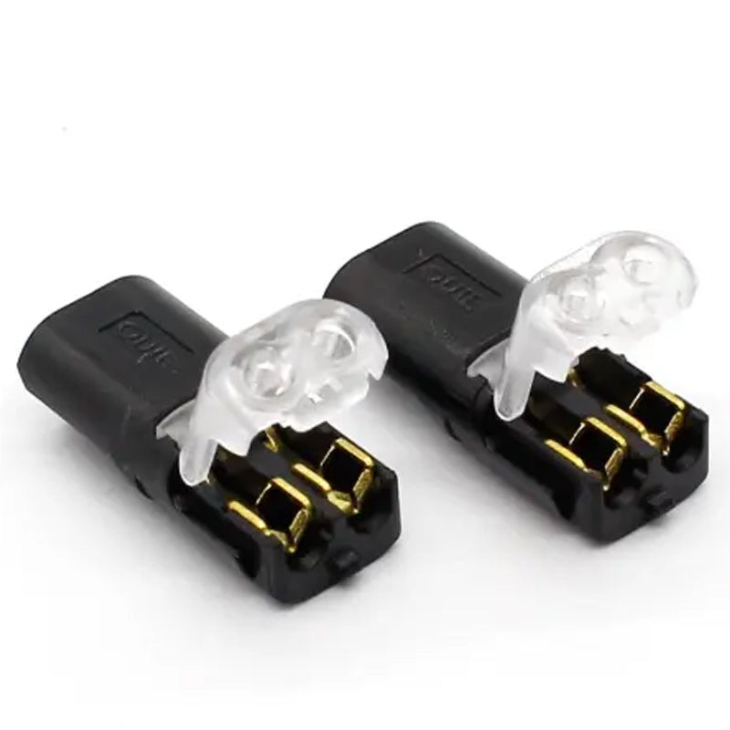 Connecteur double filetage avec boucle de verrouillage