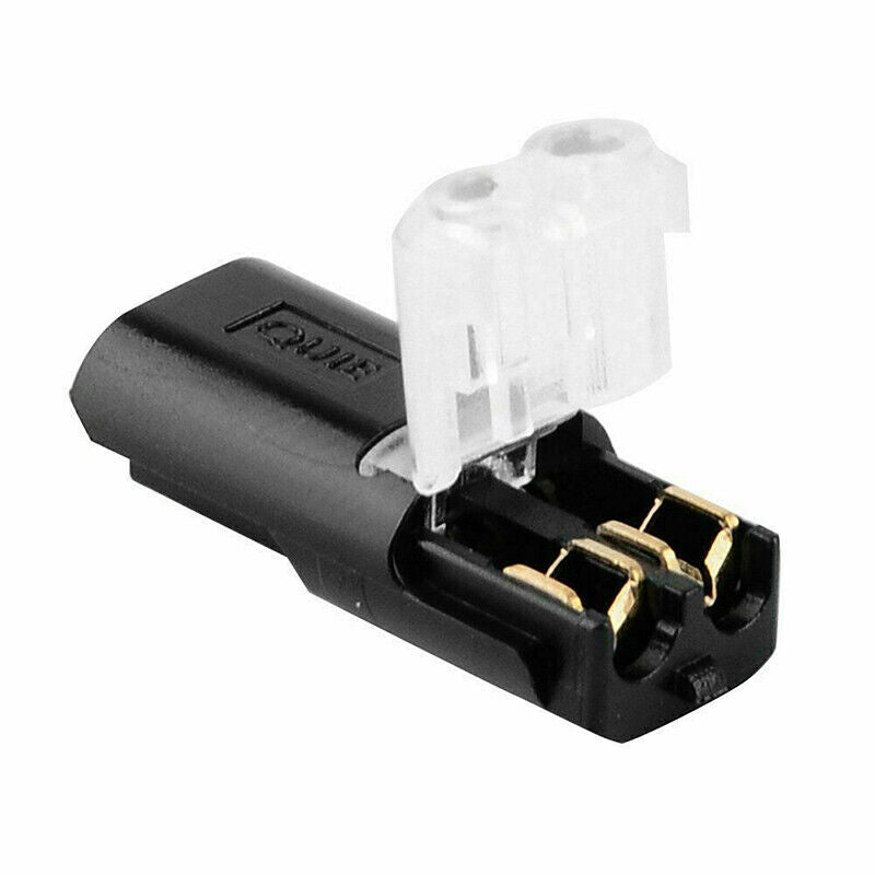 Connecteur double filetage avec boucle de verrouillage