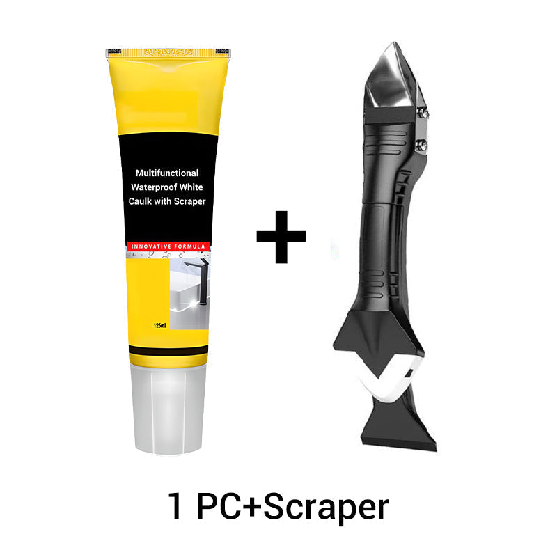 ACHETEZ 2 - RECEVEZ 1 GRATUIT Mastic Blanc Impermable Multifonction - Scellant tanche pour Joints, Rebords et Rparations