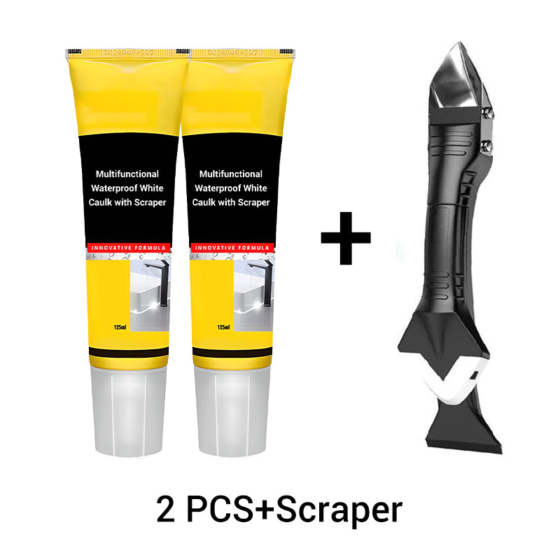 ACHETEZ 2 - RECEVEZ 1 GRATUIT Mastic Blanc Impermable Multifonction - Scellant tanche pour Joints, Rebords et Rparations