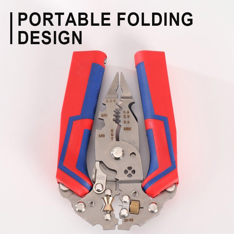 Pince multifonctionnelle pliable pour lectriciens avec fonction de mesure lectrique