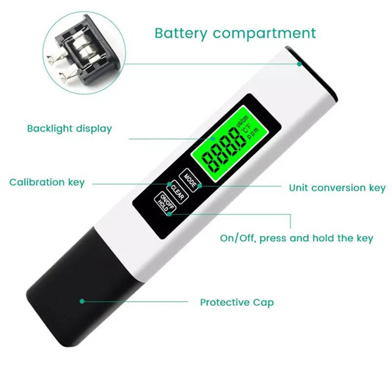 Stylo testeur multifonctionnel de qualit de l'eau