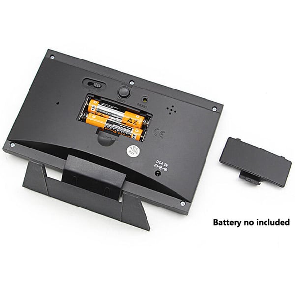 Du 80% Moniteur numrique de temprature et d'humidit LED prvisions mto compteur LED rveil