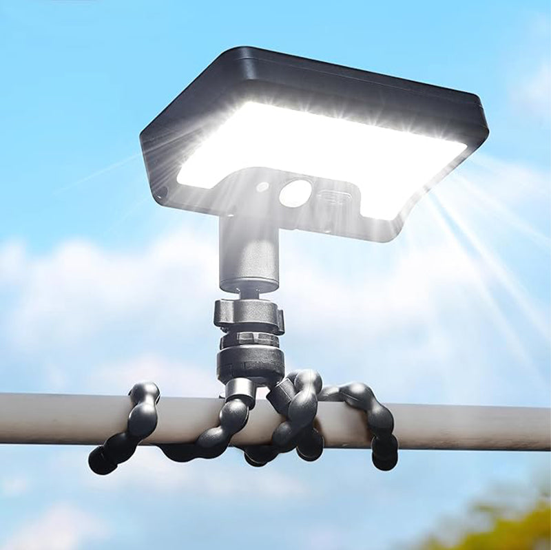 De rduction Lampe capteur solaire et double recharge USB-C, amovible et portable