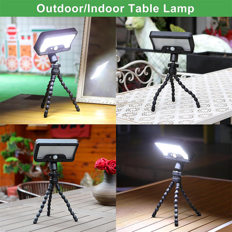 De rduction Lampe capteur solaire et double recharge USB-C, amovible et portable