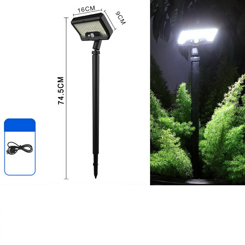 De rduction Lampe capteur solaire et double recharge USB-C, amovible et portable