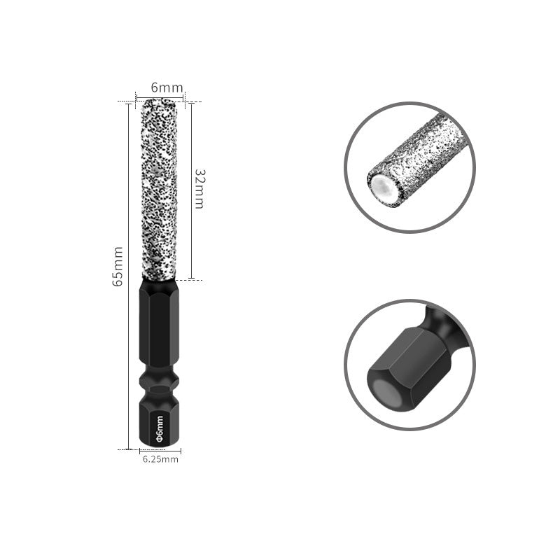 2-en-1 Hexagonal Shank Brazing Drilling Dry Specialized Hole Opener