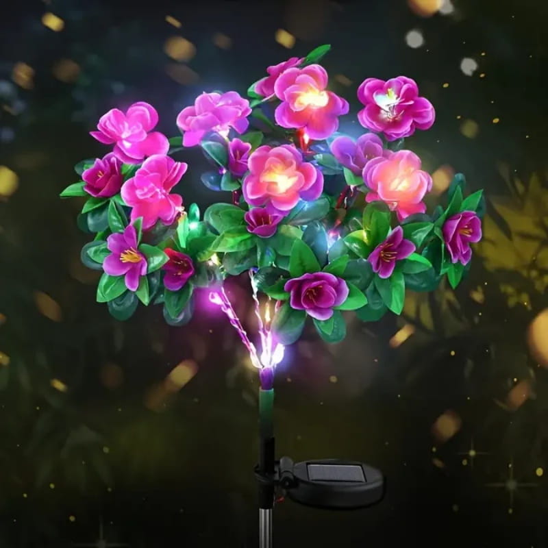 De rduction pour une dure limite Lumire solaire sur piquet de fleur d'azale de simulation