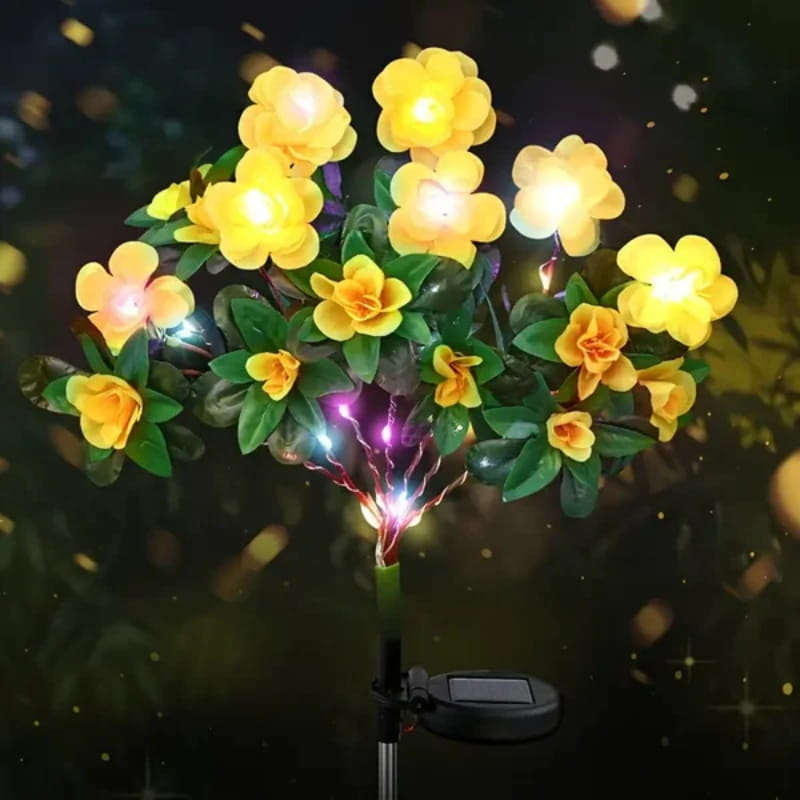 De rduction pour une dure limite Lumire solaire sur piquet de fleur d'azale de simulation