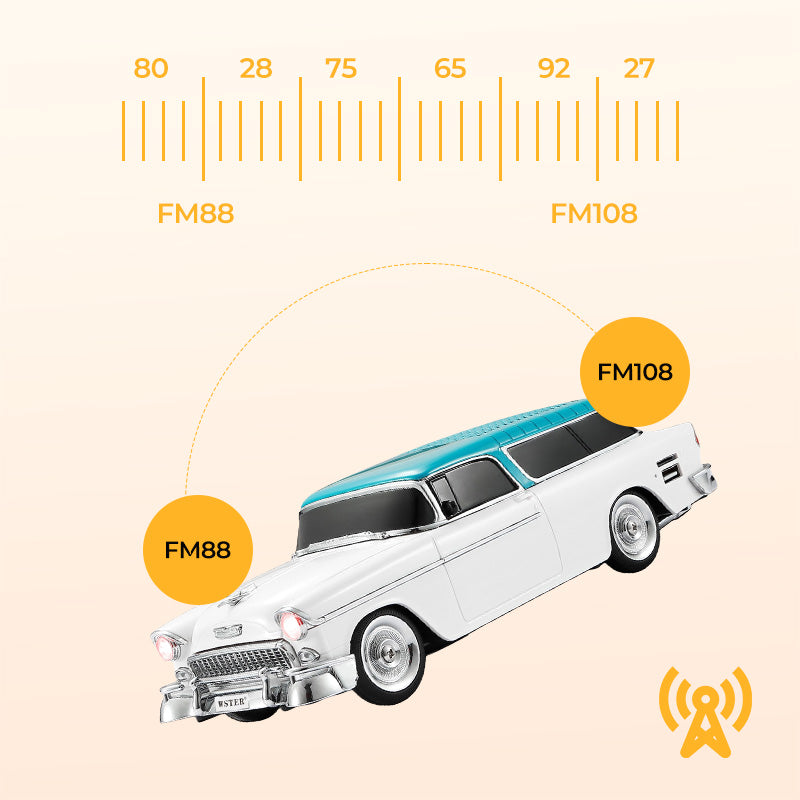 Modle de voiture rtro Haut-parleur Bluetooth sans fil