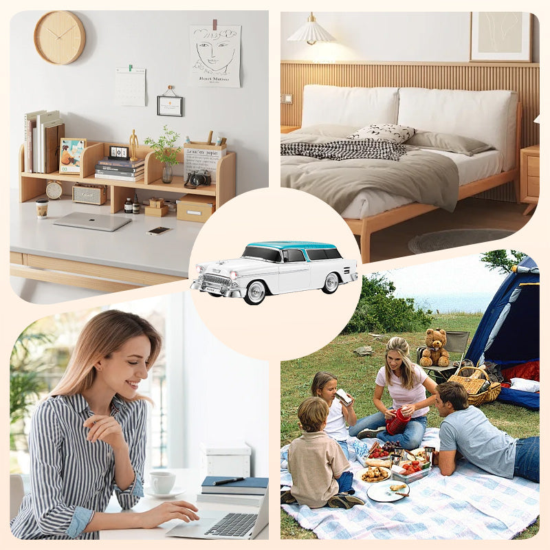 Modle de voiture rtro Haut-parleur Bluetooth sans fil