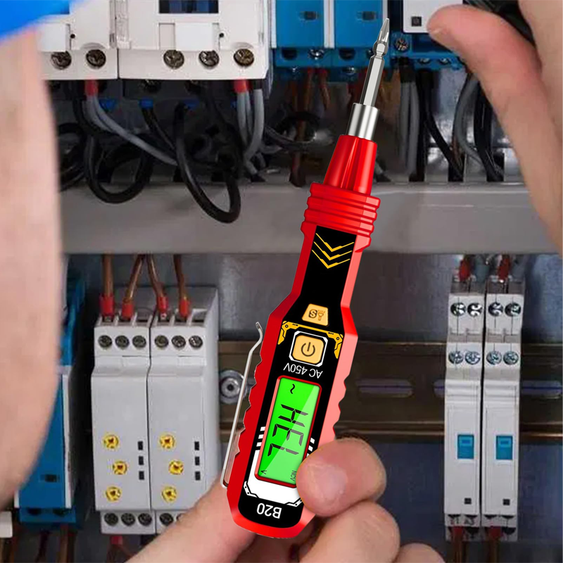 Dure limite 63% de rduction Testeur de Tension Sans Contact avec cran LCD