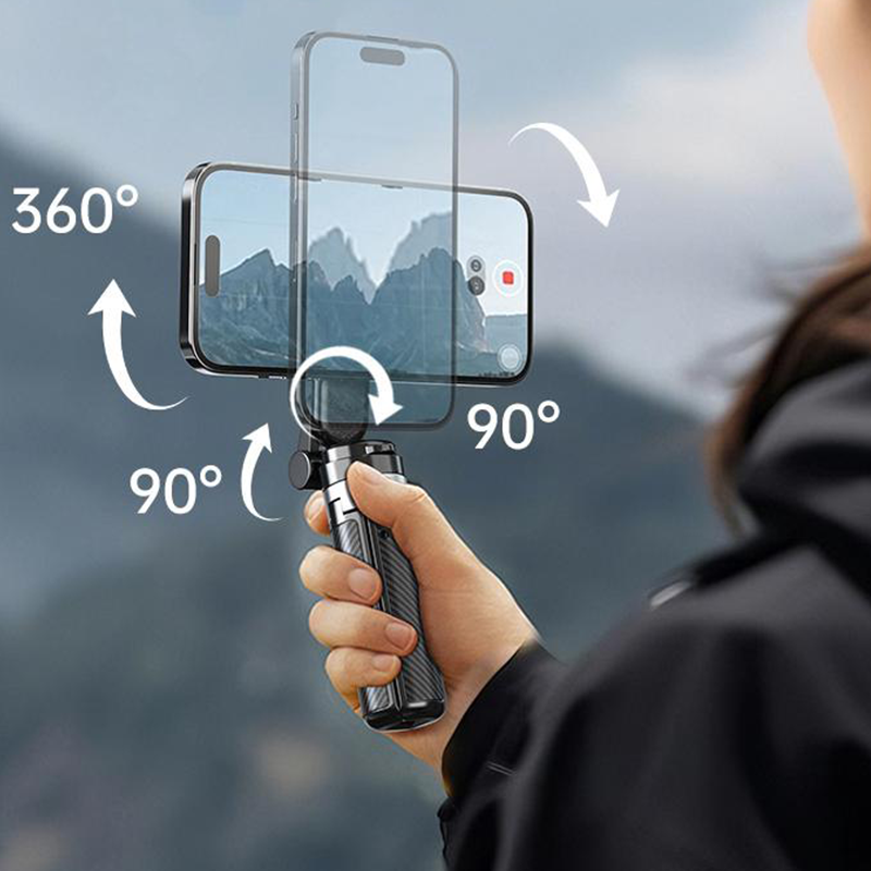 Vente chaude 50 % DE RDUCTION Perche selfie magntique multifonctionnelle 4 en 1 avec rotation 360, Fran?ais