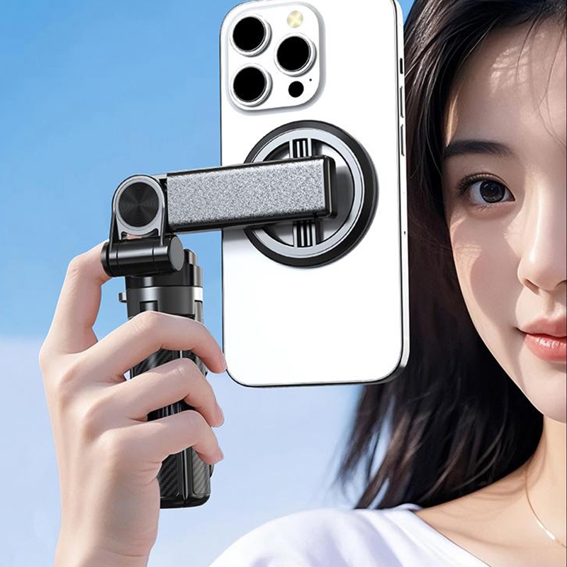 Perche Selfie Magntique Multifonction 4-en-1 avec Rotation 360