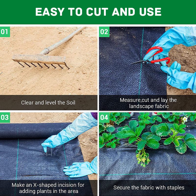 Nouveaut 2025 Toile anti-mauvaises herbes biodgradable
