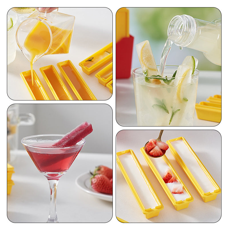 Lustiges DIY-Eiswürfelset in Pommes-Frites-Form aus lebensmittelechtem Material