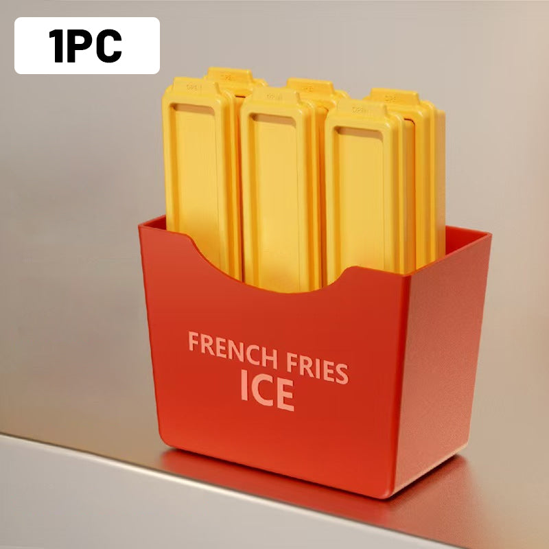 Lustiges DIY-Eiswürfelset in Pommes-Frites-Form aus lebensmittelechtem Material
