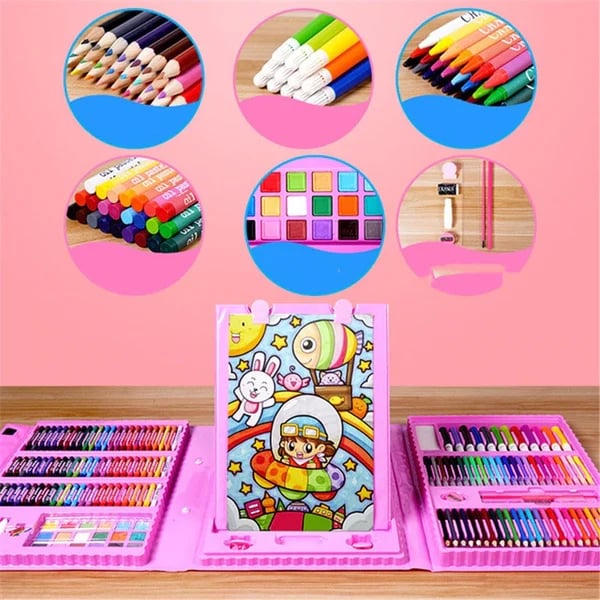 Set d'art cratif de luxe 6 en 1 cadeau idal pour les enfants) Chaque enfant est un artiste