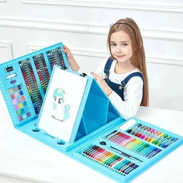 Set d'art cratif de luxe 6 en 1 cadeau idal pour les enfants) Chaque enfant est un artiste