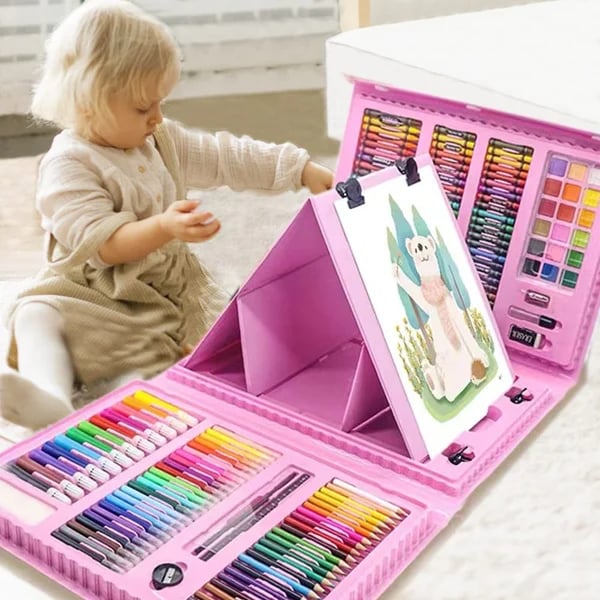 Set d'art cratif de luxe 6 en 1 cadeau idal pour les enfants) Chaque enfant est un artiste