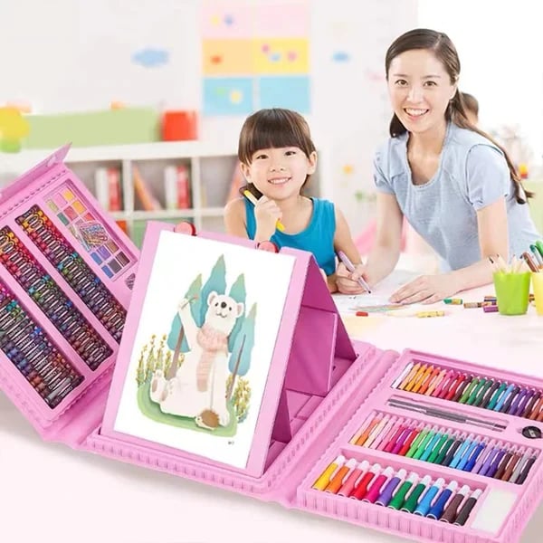 Set d'art cratif de luxe 6 en 1 cadeau idal pour les enfants) Chaque enfant est un artiste