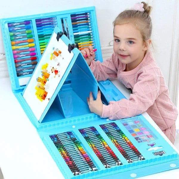 Set d'art cratif de luxe 6 en 1 cadeau idal pour les enfants) Chaque enfant est un artiste