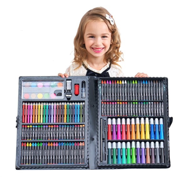 Set d'art cratif de luxe 6 en 1 cadeau idal pour les enfants) Chaque enfant est un artiste