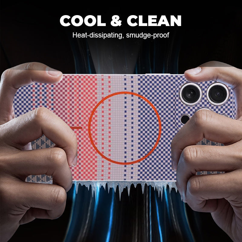 Coque de tlphone magntique ultra-fine en fibre de carbone
