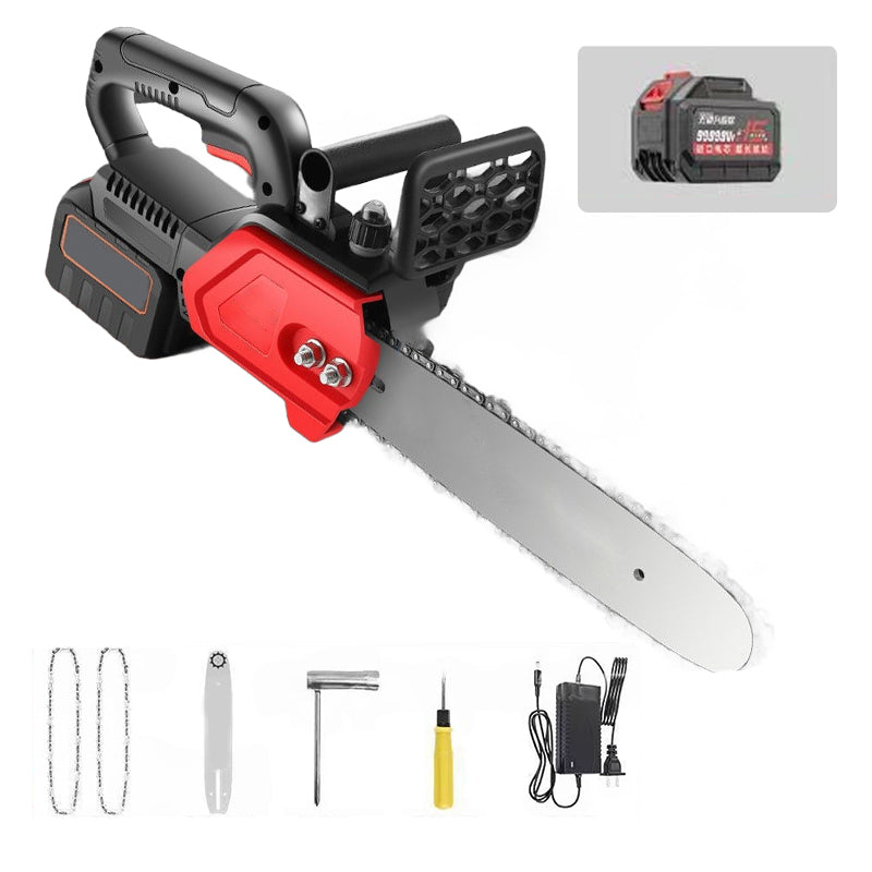 Tron?onneuse sans fil Lithium-Ion Moteur en cuivre pur | Coupe rapide, sans blocage | Scurit anti-dmarrage accidentel | Pare-copeaux | Polyvalente pour le jardinage, l'lagage et la coupe de bois de chauffage