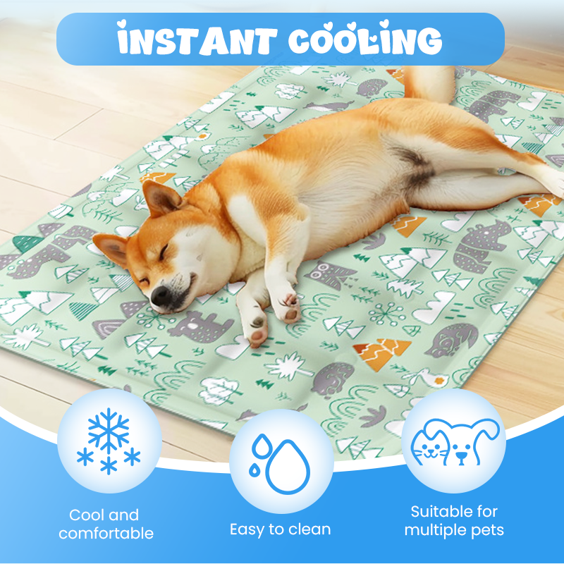 Tapis de refroidissement durable en forme de dessin anim pour animaux de compagnie