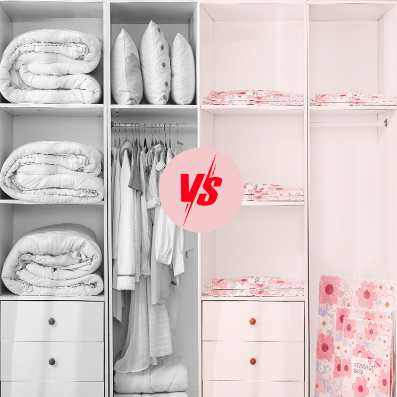 DE RDUCTION Sacs de Rangement Sous Vide - conomise 80% d'Espace, Impermables et Rutilisables pour Voyage/Maison