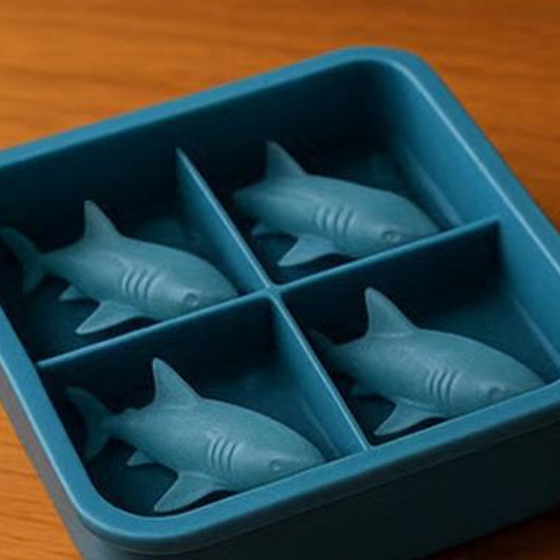 Silikon-Eiswürfelform für kreative Haie
