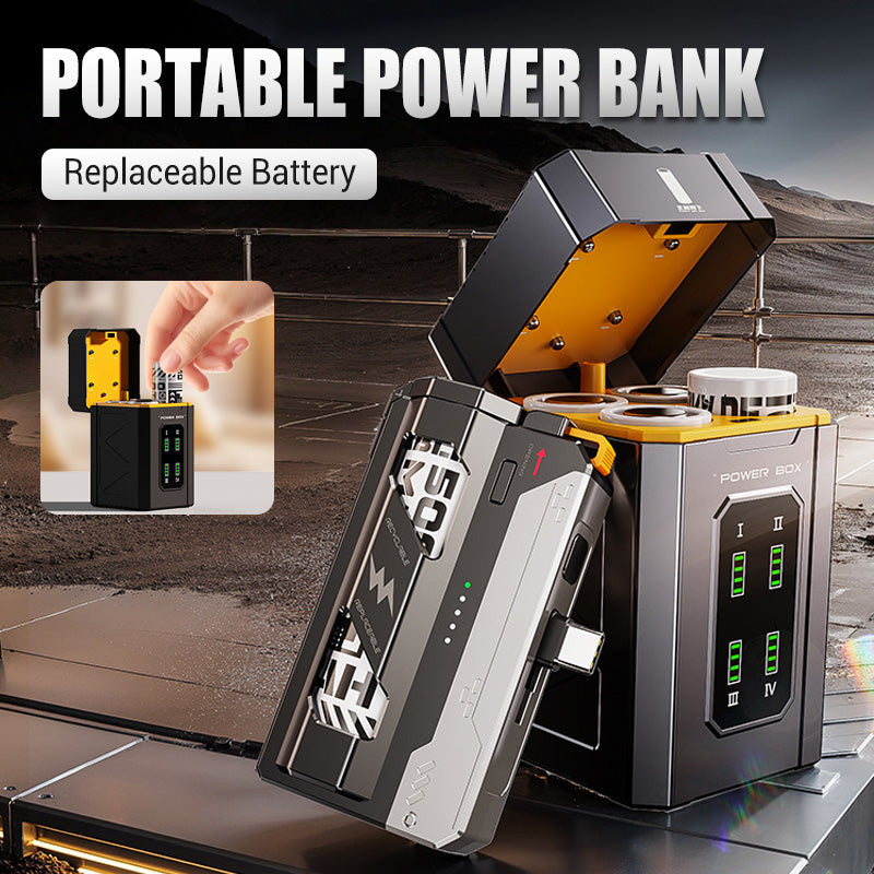 Power Bank Portable avec Batterie Rempla?able