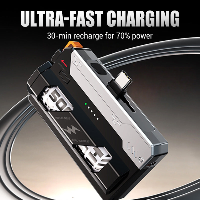 Power Bank, tragbar, mit austauschbarem Akku