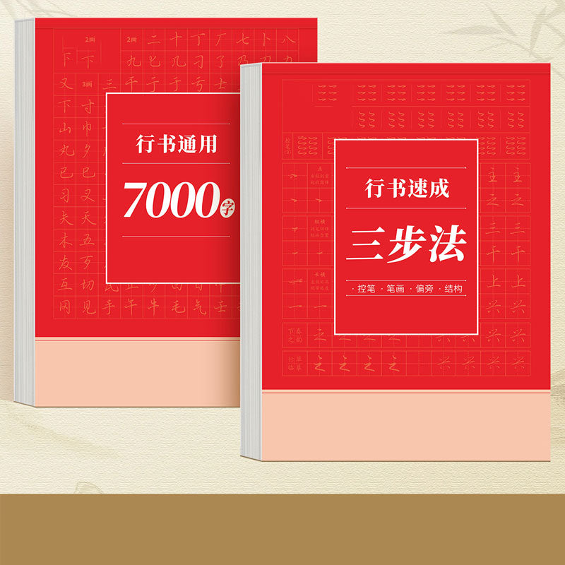 Cahier de caractres en criture cursive au stylo dur