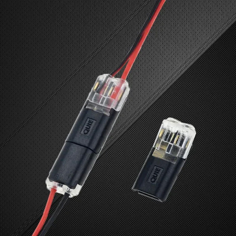 Double connecteur enfichable avec verrouillage cliquet