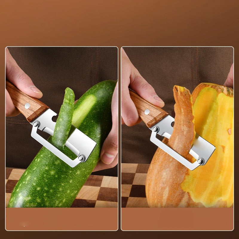 ACHETEZ-EN 2, OBTENEZ-EN 1 GRATUITEMENT plucheur multifonctionnel pour la cuisine Acier inoxydable, manche ergonomique et idal pour les fruits et lgumes