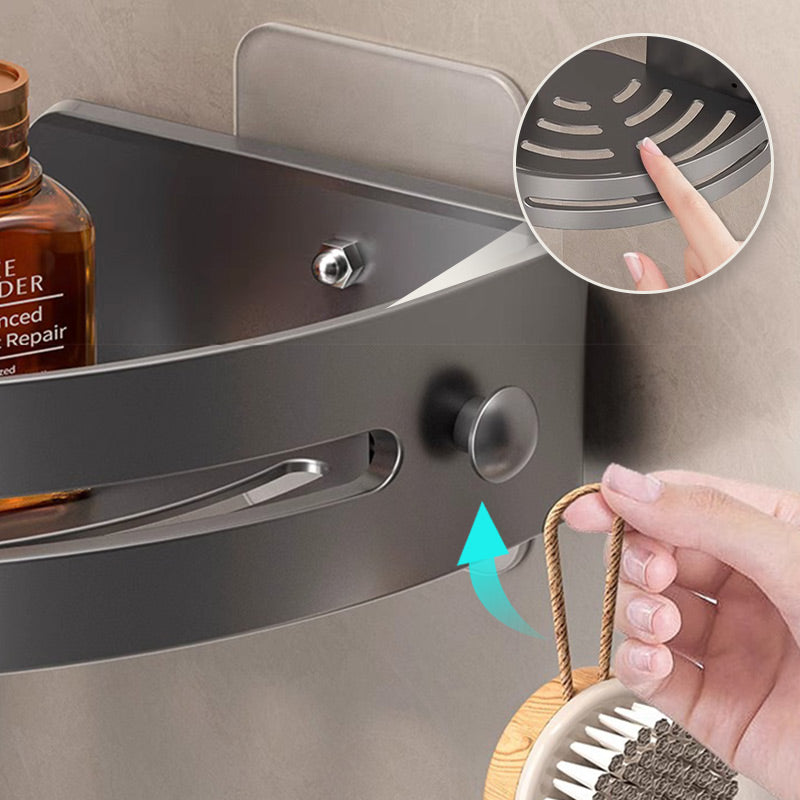 Duschablage Eckregal ohne Bohren mit Haken