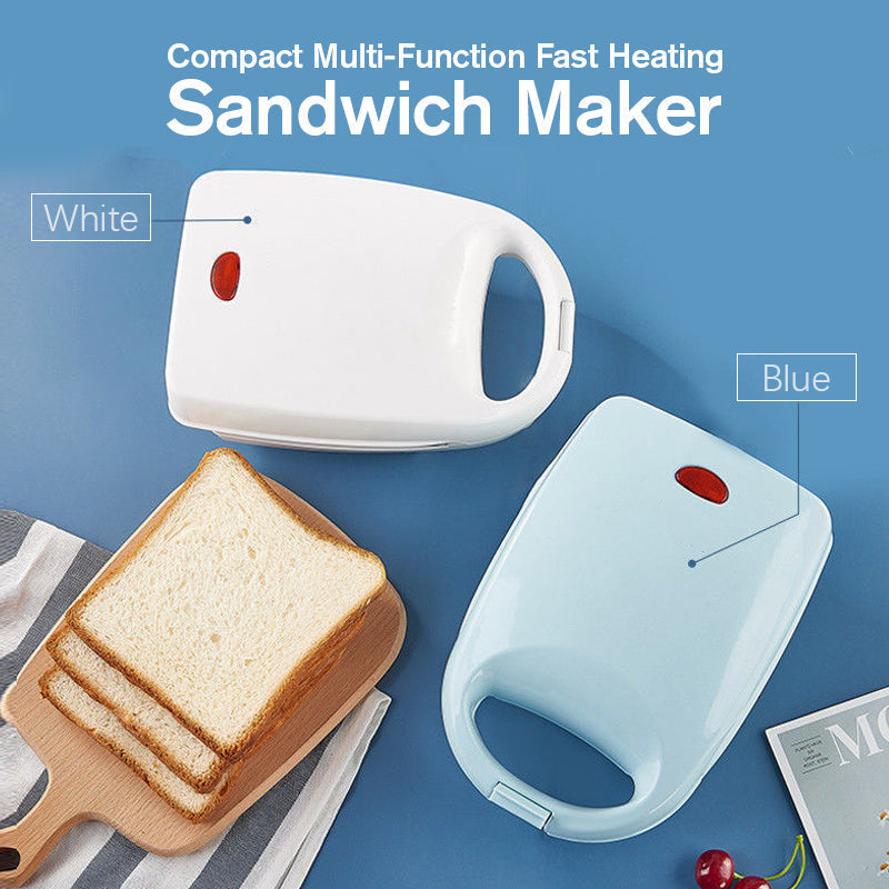 INSTANTAN Machine Sandwich Multifonction - Chauffage Rapide, Design Compact Bleu/Blanc pour Cuisine et Bureau