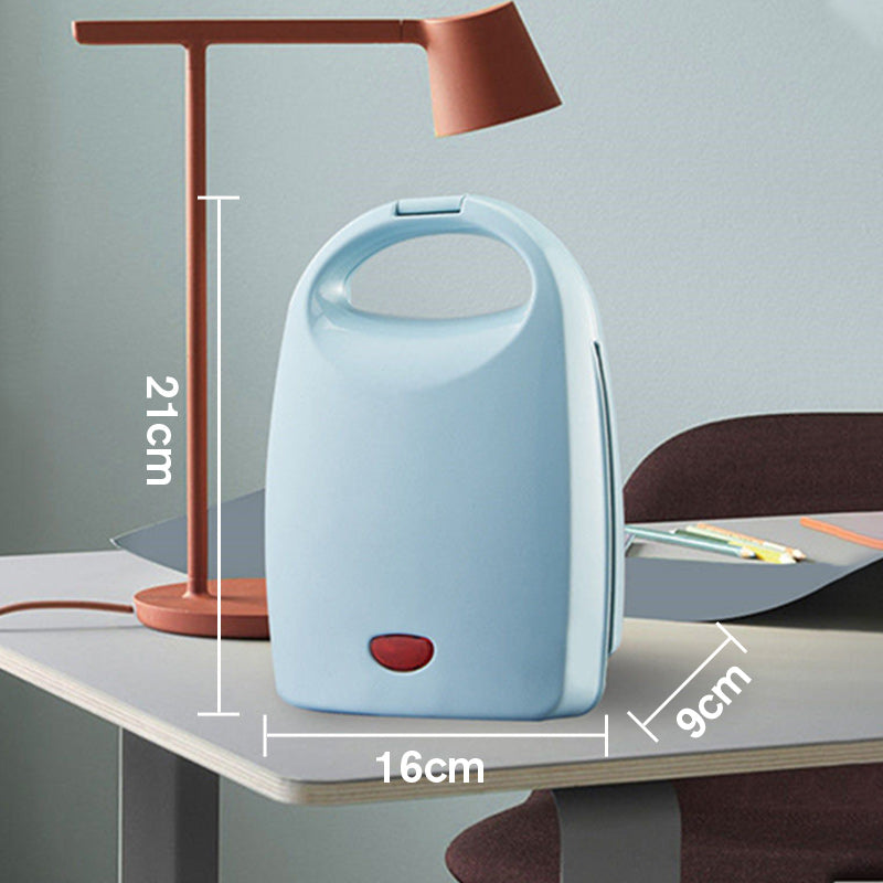 INSTANTAN Machine Sandwich Multifonction - Chauffage Rapide, Design Compact Bleu/Blanc pour Cuisine et Bureau