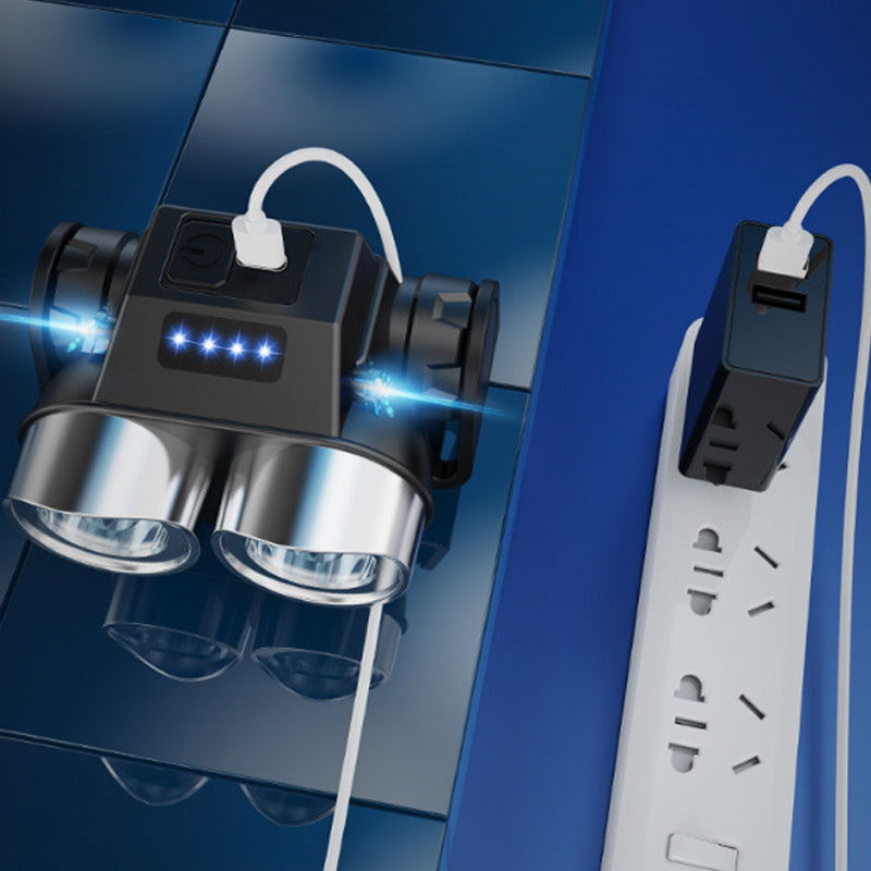 Phare Avant de Vlo Puissant Rechargeable USB tanche & Clip Ultra-Scuris