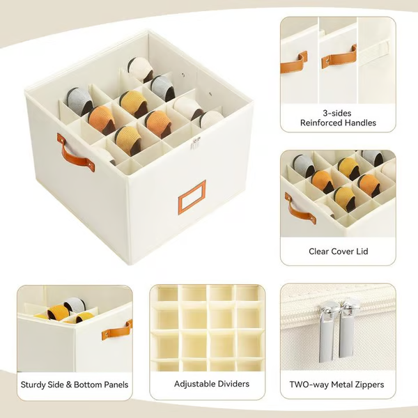 Organisateur de chaussures en tissu, bo?te de rangement 5 dernires heures: Grande vente