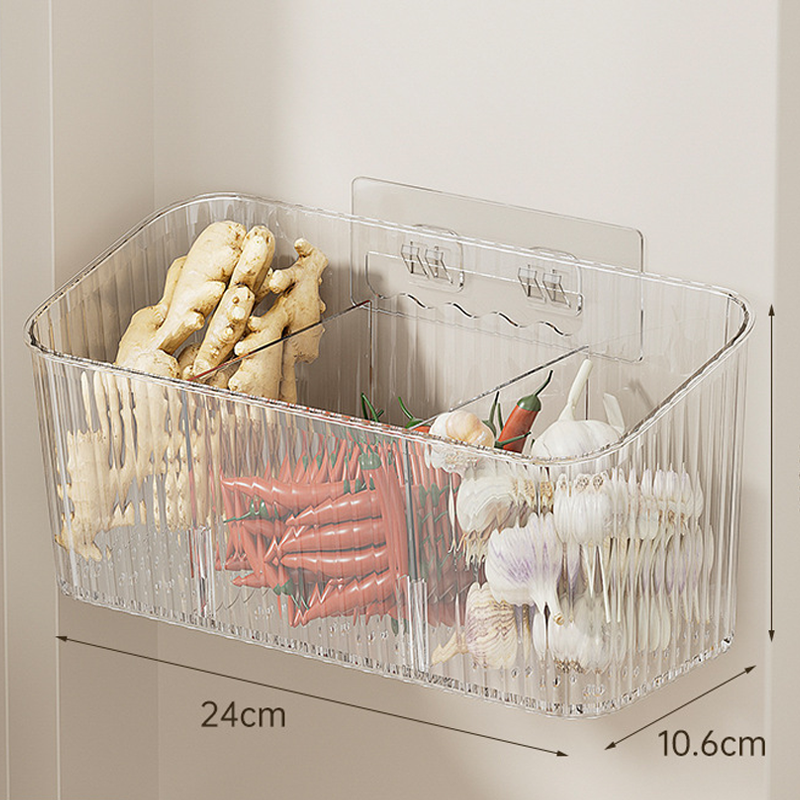 Organisateur de rangement transparent mural