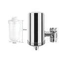 Purificateur d'eau pour robinet domestique en acier inoxydable sans installation