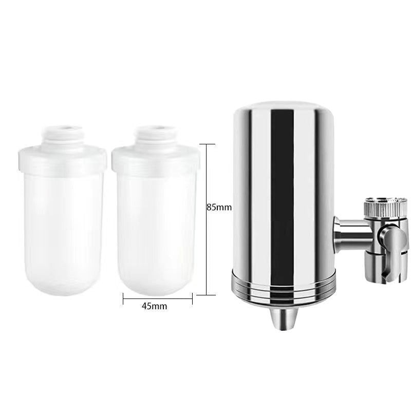 Purificateur d'eau pour robinet domestique en acier inoxydable sans installation
