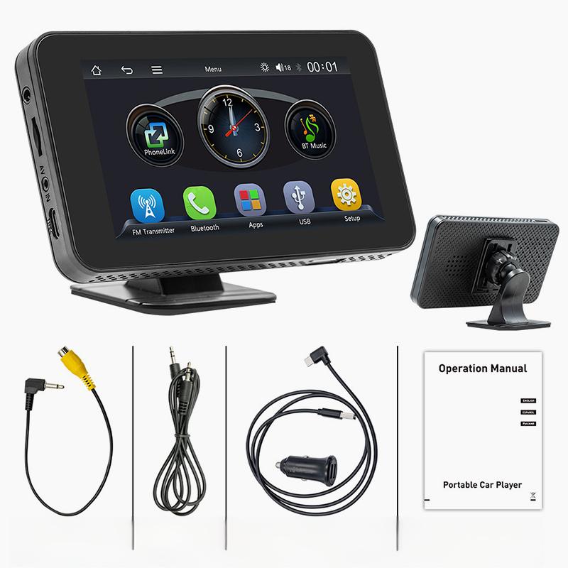 Lecteur multimdia pour voiture 4,7 pouces avec cran tactile HD